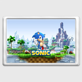 Магнит 45*70 с принтом SEGA SONIC в Петрозаводске, Пластик | Размер: 78*52 мм; Размер печати: 70*45 | Тематика изображения на принте: sonic generations | sonic heroes | sonic mania | ёж | ёжик | игра соник | кино соник | сега игры | соник | соник бум | соник в кино | соник икс | соник фильм | фильм соник