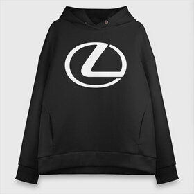 Женское худи Oversize хлопок с принтом LEXUS LOGO в Петрозаводске, френч-терри — 70% хлопок, 30% полиэстер. Мягкий теплый начес внутри —100% хлопок | боковые карманы, эластичные манжеты и нижняя кромка, капюшон на магнитной кнопке | auto | lexus | sport | авто | автомобиль | автомобильные | бренд | лексус | марка | машины | спорт