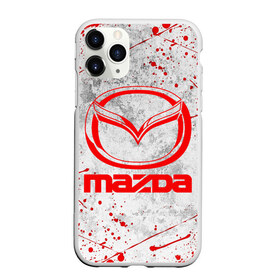 Чехол для iPhone 11 Pro матовый с принтом MAZDA RED LOGO в Петрозаводске, Силикон |  | auto | mazda | mps | sport | авто | автомобиль | автомобильные | бренд | мазда | марка | машины | мпс | спорт