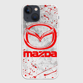 Чехол для iPhone 13 mini с принтом MAZDA RED LOGO | МАЗДА ЛОГО в Петрозаводске,  |  | auto | mazda | mps | sport | авто | автомобиль | автомобильные | бренд | мазда | марка | машины | мпс | спорт