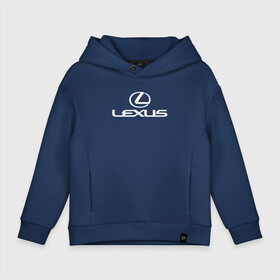 Детское худи Oversize хлопок с принтом LEXUS | ЛЕКСУС в Петрозаводске, френч-терри — 70% хлопок, 30% полиэстер. Мягкий теплый начес внутри —100% хлопок | боковые карманы, эластичные манжеты и нижняя кромка, капюшон на магнитной кнопке | Тематика изображения на принте: auto | lexus | sport | авто | автомобиль | автомобильные | бренд | лексус | марка | машины | спорт