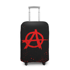 Чехол для чемодана 3D с принтом АНАРХИЯ | ANARCHY в Петрозаводске, 86% полиэфир, 14% спандекс | двустороннее нанесение принта, прорези для ручек и колес | anarchy | riot | rock | анархия | бунт | знаки | музыка | панки | рок | символ