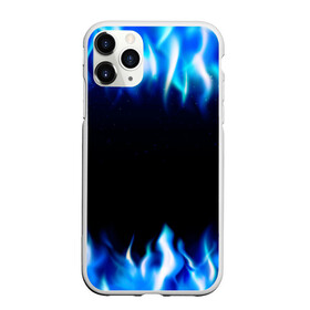 Чехол для iPhone 11 Pro матовый с принтом Синий Огонь в Петрозаводске, Силикон |  | абстракция | блеск | волны | дракон | дым | крутой | линии | неон | неоновый | ночь | огненный | огни | огонь | пламя | свет | синий | сияние | яркий