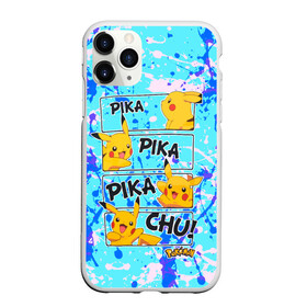 Чехол для iPhone 11 Pro Max матовый с принтом Pikachu в Петрозаводске, Силикон |  | Тематика изображения на принте: game | pikachu | аниме | игры | манги | покемон