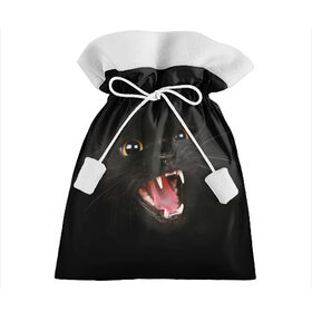 Подарочный 3D мешок с принтом Злой Котик в Петрозаводске, 100% полиэстер | Размер: 29*39 см | Тематика изображения на принте: angry | animal | animals | beast | black | cat | kitten | британец | британка | животное | животные | зверек | зверь | злая | злой | кот | котейка | котенок | котэ | кошка | кошки | черная