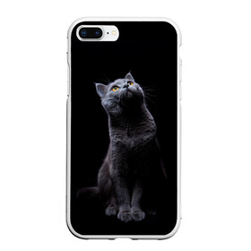 Чехол для iPhone 7Plus/8 Plus матовый с принтом Кот Британец в Петрозаводске, Силикон | Область печати: задняя сторона чехла, без боковых панелей | Тематика изображения на принте: animal | animals | beast | black | cat | kitten | британец | британка | животное | животные | зверек | зверь | кот | котейка | котенок | котики | котэ | кошка | кошки | черная