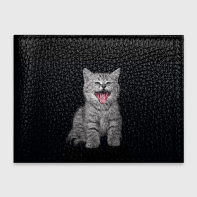 Обложка для студенческого билета с принтом Котенок в Петрозаводске, натуральная кожа | Размер: 11*8 см; Печать на всей внешней стороне | animal | animals | beast | black | cat | kitten | животное | животные | зверек | зверь | кот | котейка | котенок | котики | котэ | кошка | кошки | черная