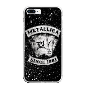 Чехол для iPhone 7Plus/8 Plus матовый с принтом Metallica в Петрозаводске, Силикон | Область печати: задняя сторона чехла, без боковых панелей | album | black | concert | heavy | kirk | metal | metallica | music | rock | tolls | джеймс хэтфилд | кирк хэмметт | клифф бёртон | ларс ульрих | метал | металлика | трэш