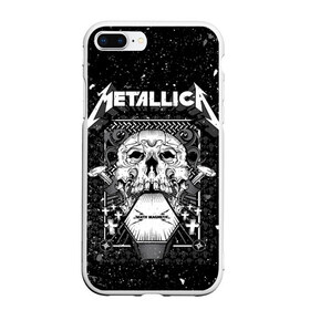 Чехол для iPhone 7Plus/8 Plus матовый с принтом Metallica в Петрозаводске, Силикон | Область печати: задняя сторона чехла, без боковых панелей | album | black | concert | heavy | kirk | metal | metallica | music | rock | tolls | джеймс хэтфилд | кирк хэмметт | клифф бёртон | ларс ульрих | метал | металлика | трэш