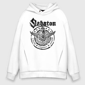 Мужское худи Oversize хлопок с принтом Sabaton в Петрозаводске, френч-терри — 70% хлопок, 30% полиэстер. Мягкий теплый начес внутри —100% хлопок | боковые карманы, эластичные манжеты и нижняя кромка, капюшон на магнитной кнопке | battle | panzerkampf | primo victoria | sabaton | the art of war | the great war | атака мертвецов | бисмарк | броден | войны | группа | йоаким | латный ботинок | метал | ночные ведьмы | пауэр | рок | рыцарские доспехи | сабатон