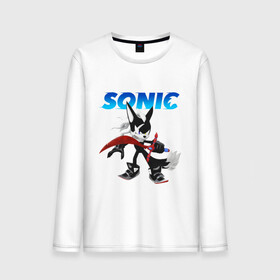 Мужской лонгслив хлопок с принтом SONIC в Петрозаводске, 100% хлопок |  | animal | games | hedgehog | sega | sonic | speed | speed sonic | быстрый ёж | ёж | ёжик | игры | персонаж | сега | синий ёж | скорость | соник