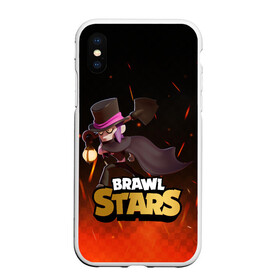 Чехол для iPhone XS Max матовый с принтом Brawl stars Mortis Мортис в Петрозаводске, Силикон | Область печати: задняя сторона чехла, без боковых панелей | brawl | brawl stars | brawlstars | brawl_stars | jessie | mortis | бравл | бравлстарс | мортис