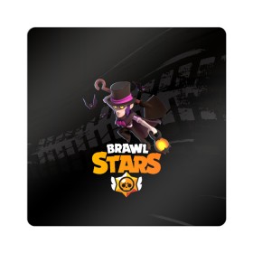 Магнит виниловый Квадрат с принтом Brawl stars Mortis Мортис в Петрозаводске, полимерный материал с магнитным слоем | размер 9*9 см, закругленные углы | brawl | brawl stars | brawlstars | brawl_stars | jessie | mortis | бравл | бравлстарс | ворон | мортис