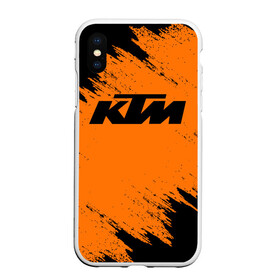 Чехол для iPhone XS Max матовый с принтом KTM в Петрозаводске, Силикон | Область печати: задняя сторона чехла, без боковых панелей | enduro | ktm | moto | motocycle | sportmotorcycle | ктм | мото | мотоспорт