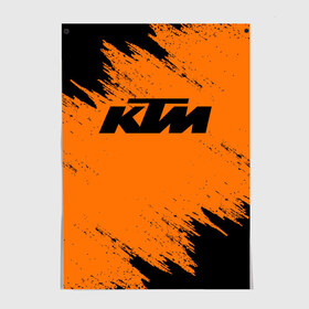 Постер с принтом KTM в Петрозаводске, 100% бумага
 | бумага, плотность 150 мг. Матовая, но за счет высокого коэффициента гладкости имеет небольшой блеск и дает на свету блики, но в отличии от глянцевой бумаги не покрыта лаком | enduro | ktm | moto | motocycle | sportmotorcycle | ктм | мото | мотоспорт