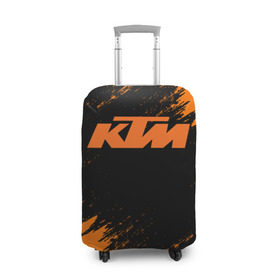 Чехол для чемодана 3D с принтом KTM в Петрозаводске, 86% полиэфир, 14% спандекс | двустороннее нанесение принта, прорези для ручек и колес | Тематика изображения на принте: enduro | ktm | moto | moto sport | motocycle | sportmotorcycle | ктм | мото | мото спорт | мотоспорт | спорт мото