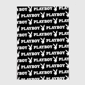 Постер с принтом PLAYBOY в Петрозаводске, 100% бумага
 | бумага, плотность 150 мг. Матовая, но за счет высокого коэффициента гладкости имеет небольшой блеск и дает на свету блики, но в отличии от глянцевой бумаги не покрыта лаком | brand | brazzers | fake taxi | faketaxi | hub | mode | playboy | бразерс | бренд | мода | фейк такси