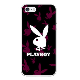 Чехол для iPhone 5/5S матовый с принтом PLAYBOY в Петрозаводске, Силикон | Область печати: задняя сторона чехла, без боковых панелей | Тематика изображения на принте: brand | brazzers | fake taxi | faketaxi | hub | mode | playboy | бразерс | бренд | мода | фейк такси