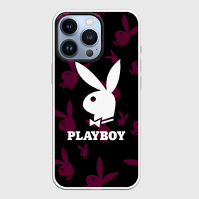 Чехол для iPhone 13 Pro с принтом PLAYBOY | ПЛЕЙБОЙ (Z) в Петрозаводске,  |  | Тематика изображения на принте: brand | brazzers | fake taxi | faketaxi | hub | mode | playboy | бразерс | бренд | мода | фейк такси