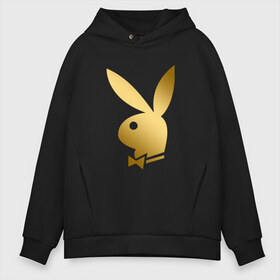 Мужское худи Oversize хлопок с принтом PLAYBOY GOLD в Петрозаводске, френч-терри — 70% хлопок, 30% полиэстер. Мягкий теплый начес внутри —100% хлопок | боковые карманы, эластичные манжеты и нижняя кромка, капюшон на магнитной кнопке | Тематика изображения на принте: brand | brazzers | fake taxi | faketaxi | hub | mode | playboy | бразерс | бренд | мода | фейк такси