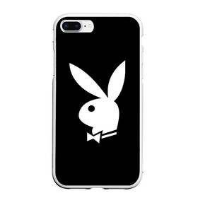 Чехол для iPhone 7Plus/8 Plus матовый с принтом PLAYBOY в Петрозаводске, Силикон | Область печати: задняя сторона чехла, без боковых панелей | Тематика изображения на принте: brand | brazzers | fake taxi | faketaxi | hub | mode | playboy | бразерс | бренд | мода | фейк такси