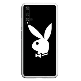 Чехол для Honor 20 с принтом PLAYBOY в Петрозаводске, Силикон | Область печати: задняя сторона чехла, без боковых панелей | Тематика изображения на принте: brand | brazzers | fake taxi | faketaxi | hub | mode | playboy | бразерс | бренд | мода | фейк такси