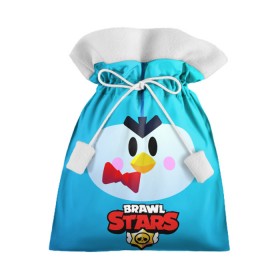 Подарочный 3D мешок с принтом Brawl Stars Penguin в Петрозаводске, 100% полиэстер | Размер: 29*39 см | penguin | pengvin | pingvin | пенгвин | пингвин