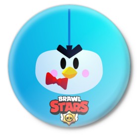 Значок с принтом Brawl Stars Penguin в Петрозаводске,  металл | круглая форма, металлическая застежка в виде булавки | Тематика изображения на принте: penguin | pengvin | pingvin | пенгвин | пингвин