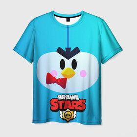 Мужская футболка 3D с принтом Brawl Stars Penguin в Петрозаводске, 100% полиэфир | прямой крой, круглый вырез горловины, длина до линии бедер | penguin | pengvin | pingvin | пенгвин | пингвин