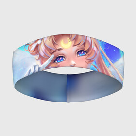 Повязка на голову 3D с принтом КРЫЛЬЯ АНИМЕ в Петрозаводске,  |  | anime | japan | manga | sailor moon | аниме | девочка | девушка | луна | лунная призма | манга | сейлор мун | сэйлор мун | япония