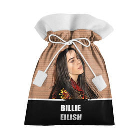 Подарочный 3D мешок с принтом Billie Eilish в Петрозаводске, 100% полиэстер | Размер: 29*39 см | Тематика изображения на принте: billie eilish | билли айлиш | музыка