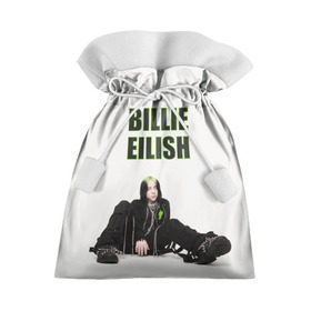 Подарочный 3D мешок с принтом Billie Eilish в Петрозаводске, 100% полиэстер | Размер: 29*39 см | Тематика изображения на принте: billie eilish | билли айлиш | музыка