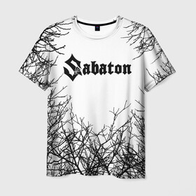 Мужская футболка 3D с принтом SABATON в Петрозаводске, 100% полиэфир | прямой крой, круглый вырез горловины, длина до линии бедер | primo victoria | sabaton | йоаким броден | радио тапка. | сабатон