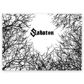 Поздравительная открытка с принтом SABATON в Петрозаводске, 100% бумага | плотность бумаги 280 г/м2, матовая, на обратной стороне линовка и место для марки
 | primo victoria | sabaton | йоаким броден | радио тапка. | сабатон