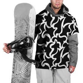 Накидка на куртку 3D с принтом Чёрно-белая мозаика в Петрозаводске, 100% полиэстер |  | Тематика изображения на принте: абстракция | белый | бесшовный | декоративный | дублировать | мозаика | орнамент | пазл | повторять | пятна | узор | чёрный