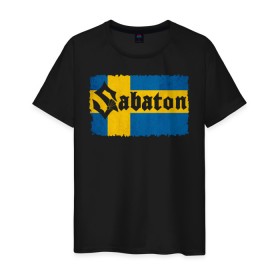 Мужская футболка хлопок с принтом Sabaton в Петрозаводске, 100% хлопок | прямой крой, круглый вырез горловины, длина до линии бедер, слегка спущенное плечо. | battle | panzerkampf | primo victoria | sabaton | the art of war | the great war | атака мертвецов | бисмарк | броден | войны | группа | йоаким | латный ботинок | метал | ночные ведьмы | пауэр | рок | рыцарские доспехи | сабатон