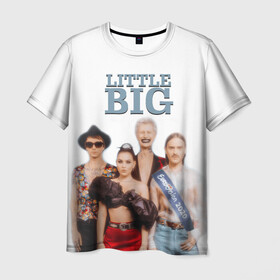 Мужская футболка 3D с принтом Little Big в Петрозаводске, 100% полиэфир | прямой крой, круглый вырез горловины, длина до линии бедер | little big | евровидение | илья прускин