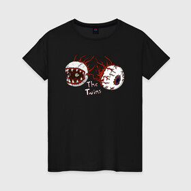 Женская футболка хлопок с принтом Terraria в Петрозаводске, 100% хлопок | прямой крой, круглый вырез горловины, длина до линии бедер, слегка спущенное плечо | brain of cthulhu | eater of worlds | eye of cthulhu | game | king slime | moon lord | queen bee | skeletron | terka | terra | terraria | the twin | twins | игры | майнкрафт | терария | терка | террария