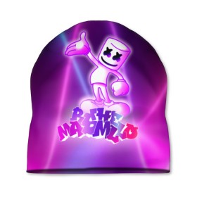 Шапка 3D с принтом Marshmello (Oko) в Петрозаводске, 100% полиэстер | универсальный размер, печать по всей поверхности изделия | dj | marshmello | oko | взлет | висит | граффити | губы | денс | диджей | дым | дэнс | звезда | звезды | зефир | зуб | инопланетянин | комсток | космонавт | космос | кристофер | луне | маршмелло | маршмеллоу