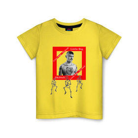 Детская футболка хлопок с принтом Little Big в Петрозаводске, 100% хлопок | круглый вырез горловины, полуприлегающий силуэт, длина до линии бедер | 2020 | big | little | бузова | евровиденье | спасибо | танцевальная | что