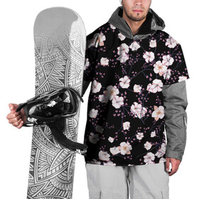 Накидка на куртку 3D с принтом САКУРА | SAKURA в Петрозаводске, 100% полиэстер |  | chery | flowers | japan | sakura | вишня | растения | сакура | цветы | цветы сакуры | япония