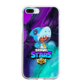 Чехол для iPhone 7Plus/8 Plus матовый с принтом BRAWL STARS LEON SHARK в Петрозаводске, Силикон | Область печати: задняя сторона чехла, без боковых панелей | 8 bit | 8 бит | bibi | brawl stars | crow | el brown | leon | leon shark | max | mr.p | sally leon | shark | stars | virus | werewolf | акула | биби | вирус | ворон | леон | оборотень | пингвин