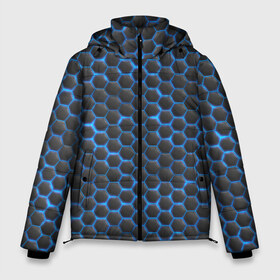 Мужская зимняя куртка 3D с принтом Броня в Петрозаводске, верх — 100% полиэстер; подкладка — 100% полиэстер; утеплитель — 100% полиэстер | длина ниже бедра, свободный силуэт Оверсайз. Есть воротник-стойка, отстегивающийся капюшон и ветрозащитная планка. 

Боковые карманы с листочкой на кнопках и внутренний карман на молнии. | бронь | броня | кибер бронь | кибер броня | кибербронь | киберброня | нано бронь | нано броня | нанобронь | наноброня | силовая броня | щит | экзо бронь | экзо броня | экзоброня | энергощит