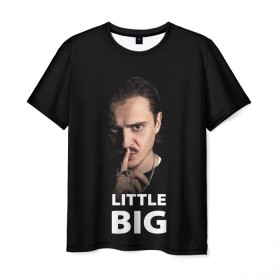 Мужская футболка 3D с принтом Little Big. Илья Прусикин в Петрозаводске, 100% полиэфир | прямой крой, круглый вырез горловины, длина до линии бедер | little big | евровидение | илья прусикин