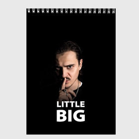 Скетчбук с принтом Little Big Илья Прусикин в Петрозаводске, 100% бумага
 | 48 листов, плотность листов — 100 г/м2, плотность картонной обложки — 250 г/м2. Листы скреплены сверху удобной пружинной спиралью | little big | евровидение | илья прусикин