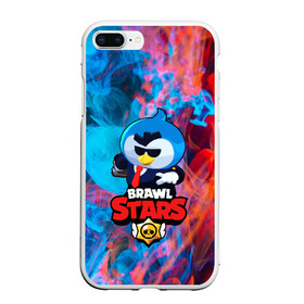 Чехол для iPhone 7Plus/8 Plus матовый с принтом Brawl Stars AGENT P в Петрозаводске, Силикон | Область печати: задняя сторона чехла, без боковых панелей | brawl stars скин mr p | крутой агент п | персонаж бравл старс | пингвин в очках