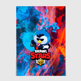 Постер с принтом Brawl Stars AGENT P в Петрозаводске, 100% бумага
 | бумага, плотность 150 мг. Матовая, но за счет высокого коэффициента гладкости имеет небольшой блеск и дает на свету блики, но в отличии от глянцевой бумаги не покрыта лаком | brawl stars скин mr p | крутой агент п | персонаж бравл старс | пингвин в очках