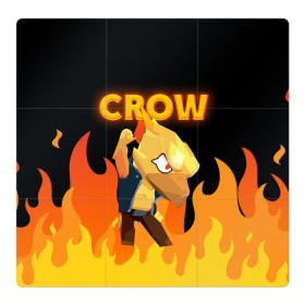 Магнитный плакат 3Х3 с принтом BRAWL STARS CROW в Петрозаводске, Полимерный материал с магнитным слоем | 9 деталей размером 9*9 см | bibi | brawl | brawl stars | crow | leon | max | sally | shark | stars | акула | биби | бравл | бравл старс | браво старс | игра | компьютерная | кров | леон | леон акула | старс | шарк