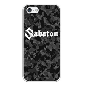 Чехол для iPhone 5/5S матовый с принтом SABATON в Петрозаводске, Силикон | Область печати: задняя сторона чехла, без боковых панелей | sabaton | skull | даниель муллбак | йоаким броден | крис рёланд | оскар монтелиус | пэр сундстрём | рикард сунден | сабатон | скелет | тоббе энглунд | томми юханссон | ханнес ван дал | черепа