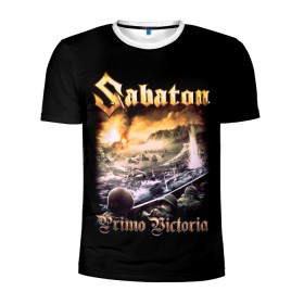 Мужская футболка 3D спортивная с принтом SABATON. в Петрозаводске, 100% полиэстер с улучшенными характеристиками | приталенный силуэт, круглая горловина, широкие плечи, сужается к линии бедра | sabaton | даниель муллбак | йоаким броден | крис рёланд | оскар монтелиус | пэр сундстрём | рикард сунден | сабатон | тоббе энглунд | томми юханссон | ханнес ван дал